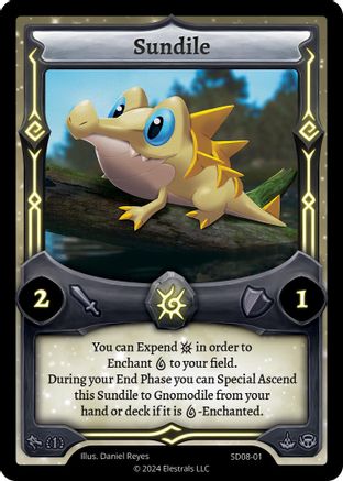Image of Sundile (SD08-01) - Chronodile Starter Deck First Edition