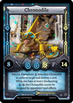 Image of Chronodile (SD08-03) - Chronodile Starter Deck First Edition Holo