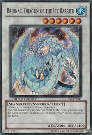 Image of Brionac, Dragon of the Ice Barrier (H5SE-EN001) - Hidden Arsenal 5: Steelswarm Invasion Limited