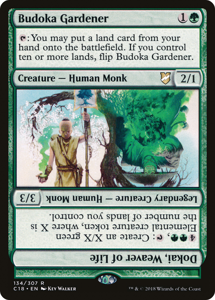 Image of Budoka Gardener // Dokai, Weaver of Life (C18-134) - Commander 2018
