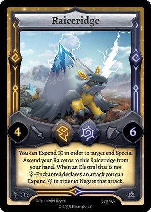 Image of Raiceridge (SD07-07) - Emperowatt Starter Deck First Edition