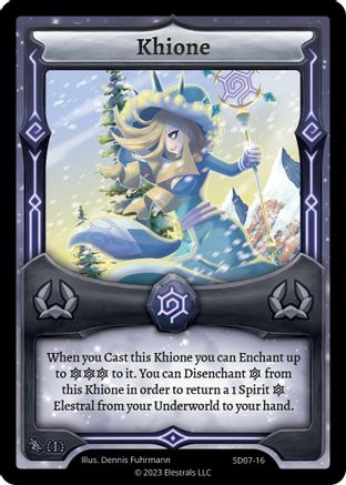 Image of Khione (SD07-16) - Emperowatt Starter Deck First Edition