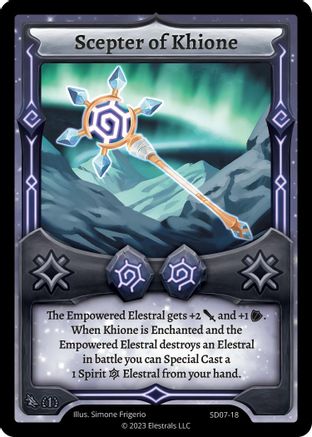 Image of Scepter of Khione (SD07-18) - Emperowatt Starter Deck First Edition