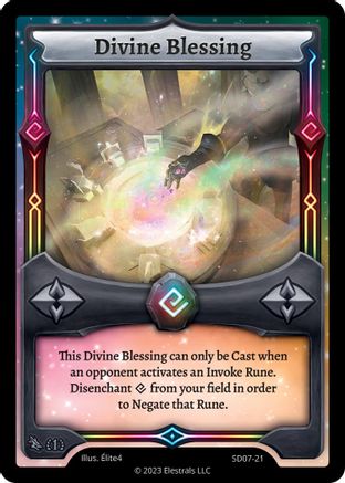 Image of Divine Blessing (SD07-21) - Emperowatt Starter Deck First Edition