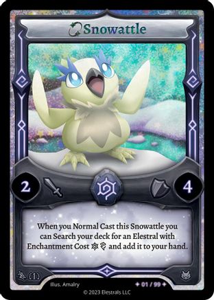 Image of Snowattle (Serialized) (/99) - Emperowatt Starter Deck First Edition Holo