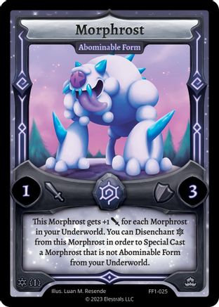 Image of Morphrost - Abominable Form (FF1-025) - Frostfall First Edition