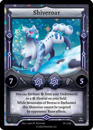 Image of Shiveroar (FF1-028) - Frostfall First Edition Holo