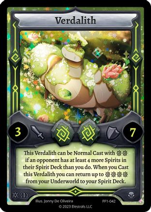 Image of Verdalith (FF1-042) - Frostfall First Edition Holo