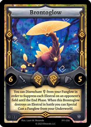 Image of Brontoglow (FF1-056) - Frostfall First Edition Holo