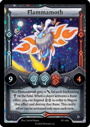 Image of Flammamoth (FF1-066) - Frostfall First Edition Holo