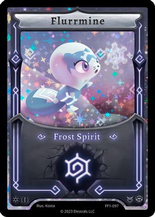 Image of Flurrmine (Alternative Art) (FF1-097) - Frostfall First Edition Holo
