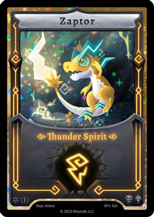 Image of Zaptor (Alternative Art) (FF1-101) - Frostfall First Edition Holo