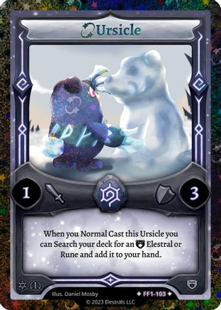 Image of Ursicle (Stellar) (FF1-103) - Frostfall First Edition Reverse Holo