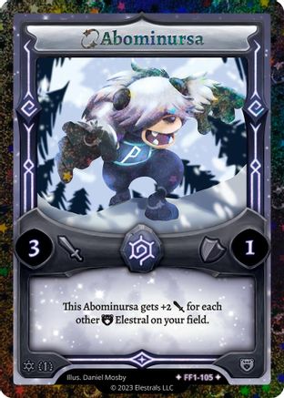Image of Abominursa  (Stellar) (FF1-105) - Frostfall First Edition Reverse Holo