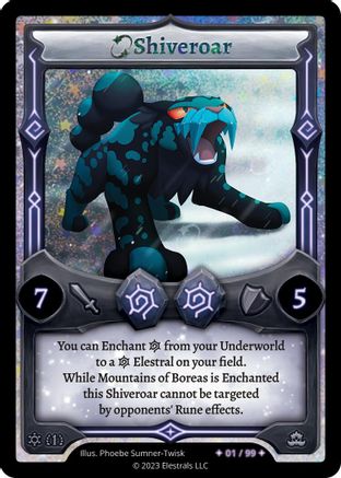 Image of Shiveroar (Serialized) (/99) - Frostfall First Edition Holo