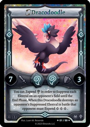 Image of Dracodoodle (Serialized) (/99) - Frostfall First Edition Holo