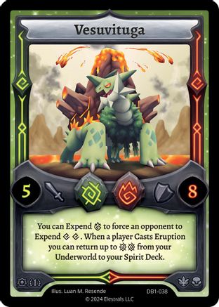 Image of Vesuvituga (DB1-038) - Daybreak First Edition