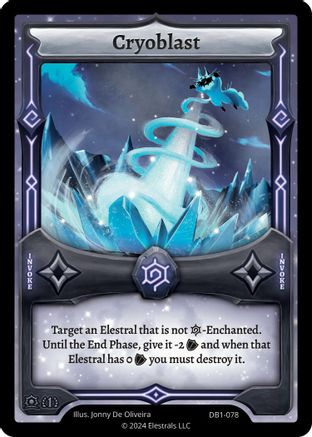 Image of Cryoblast (DB1-078) - Daybreak First Edition