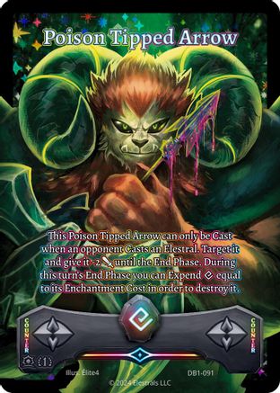 Image of Poison Tipped Arrow (DB1-091) - Daybreak First Edition Holo