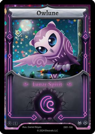 Image of Owlune (Alternative Art) (DB1-100) - Daybreak First Edition Holo