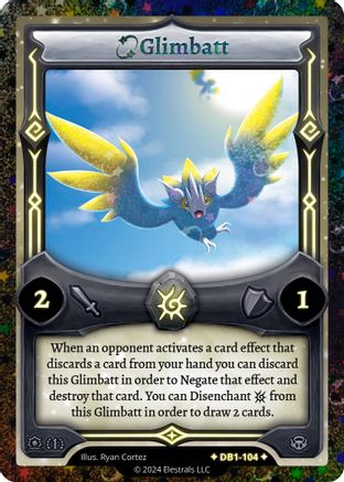 Image of Glimbatt (Alternative Art) (DB1-104) - Daybreak First Edition Reverse Holo