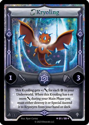 Image of Kryoling (Serialized) (/99) - Kryoscorch Starter Deck First Edition Holo