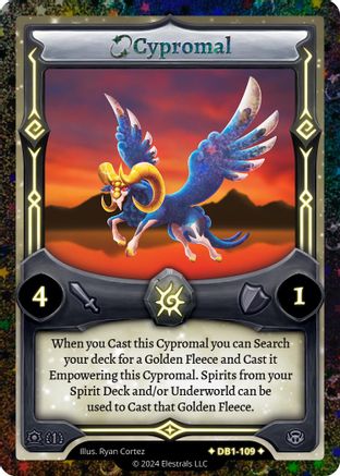 Image of Cypromal (Alternative Art) (DB1-109) - Daybreak First Edition Reverse Holo