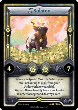 Image of Solstox (Serialized) (/99) - Daybreak First Edition Holo