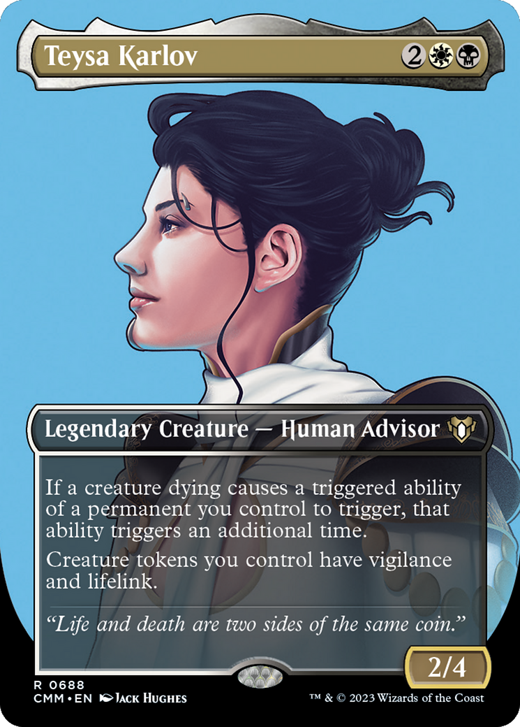 Image of Teysa Karlov (Borderless) (CMM-688) - Commander Masters (Borderless)