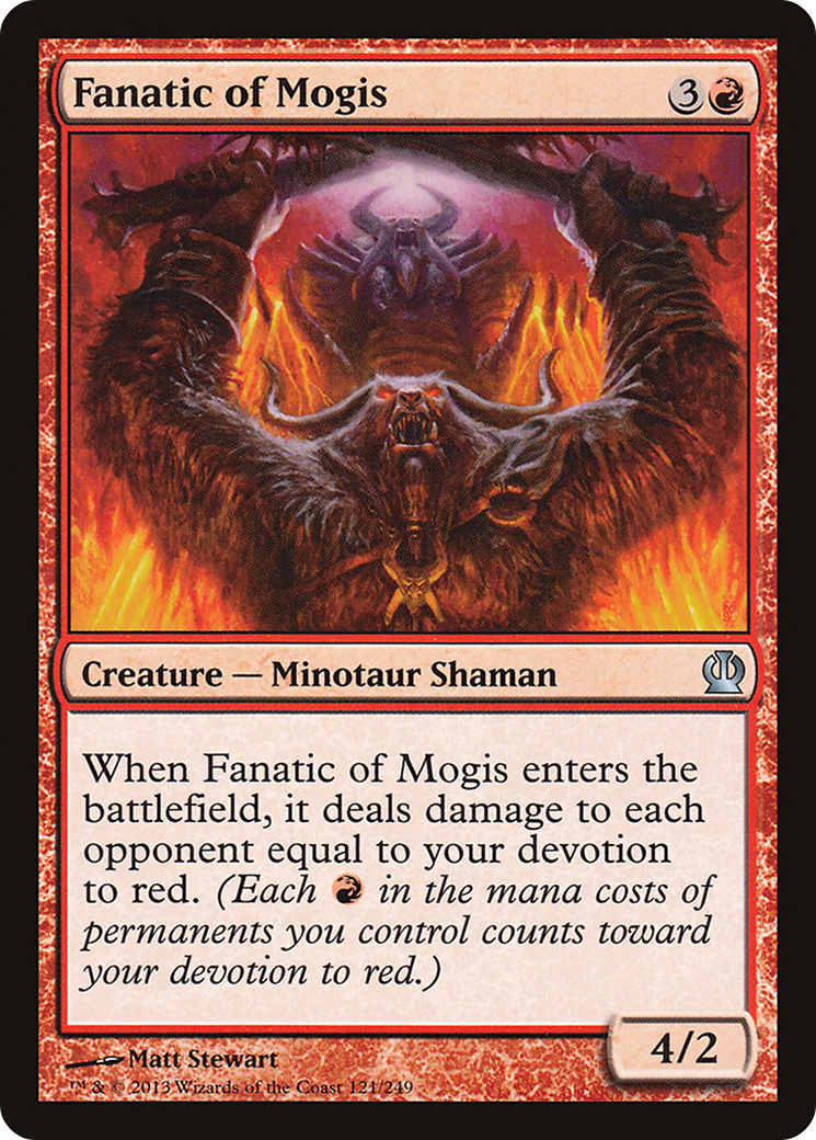 Image of Fanatic of Mogis (THS-121) - Theros