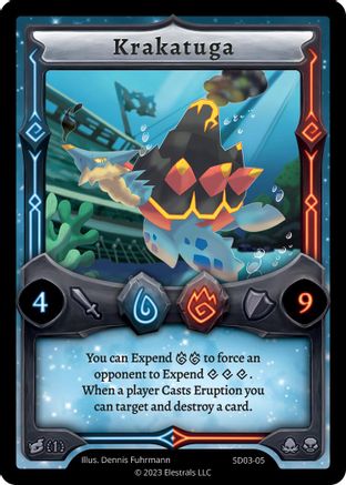 Image of Krakatuga (SD03-05) - Majesea Starter Deck First Edition
