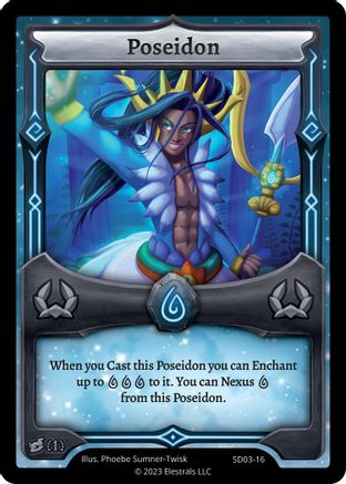 Image of Poseidon (SD03-16) - Majesea Starter Deck First Edition