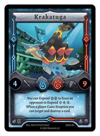 Image of Krakatuga (SD03-05) - Majesea Starter Deck Kickstarter Edition