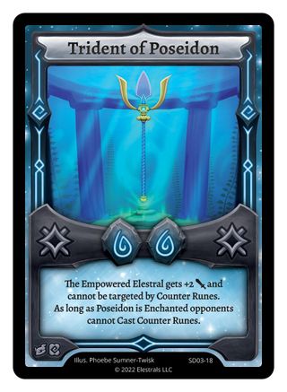 Image of Trident of Poseidon (SD03-18) - Majesea Starter Deck Kickstarter Edition