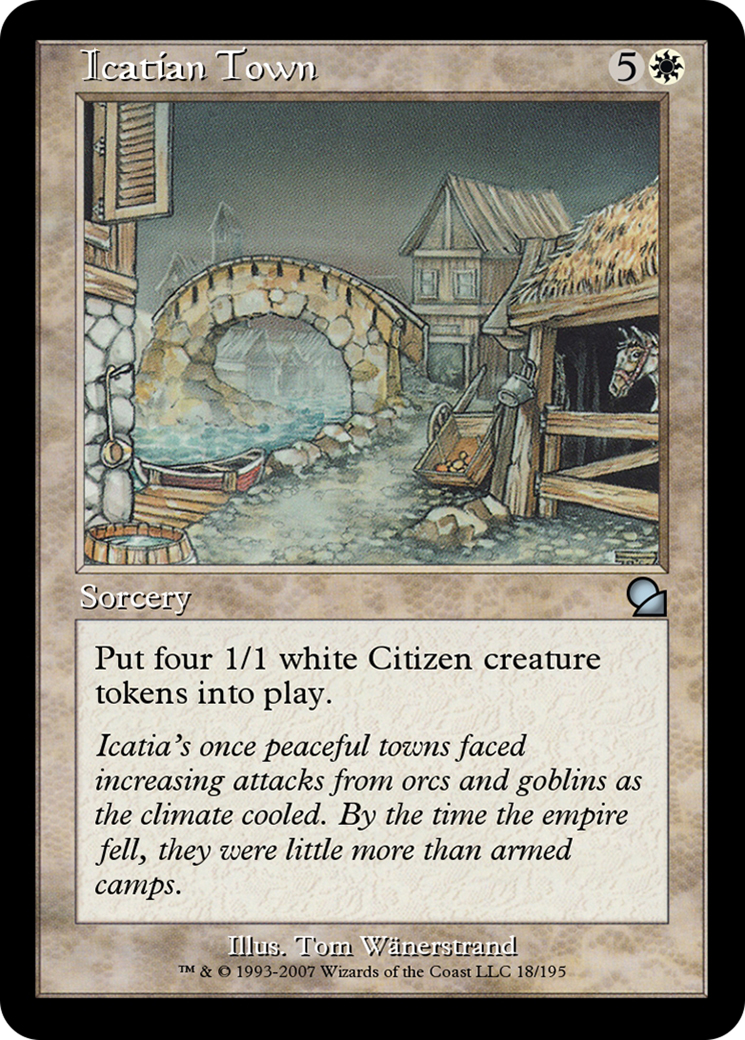 Image of Icatian Town (ME1-018) - Masters Edition Foil