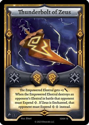 Image of Thunderbolt of Zeus (SD04-18) - Ohmperial Starter Deck First Edition