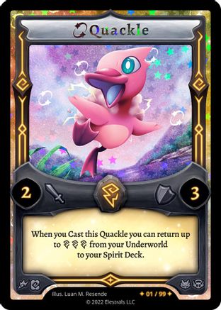 Image of Quackle (Serialized) (/99) - Ohmperial Starter Deck Kickstarter Edition Holo