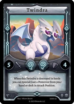 Image of Twindra (SD05-02) - Penterror Starter Deck First Edition