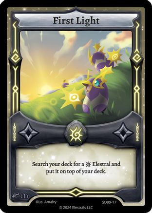 Image of First Light (SD09-17) - Pharogeist Starter Deck First Edition