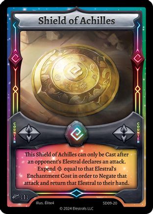 Image of Shield of Achilles (SD09-20) - Pharogeist Starter Deck First Edition