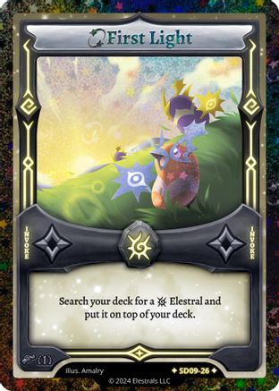 Image of First Light (Stellar) (SD09-26) - Pharogeist Starter Deck First Edition Reverse Holo