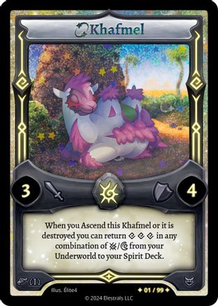 Image of Khafmel (Serialized) (/99) - Pharogeist Starter Deck First Edition Holo