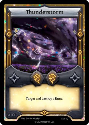 Image of Thunderstorm (SS1-10) - Shattered Stars Chapter 1 SS1 Holo