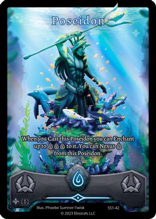 Image of Poseidon (SS1-42) - Shattered Stars Chapter 1 SS1 Holo