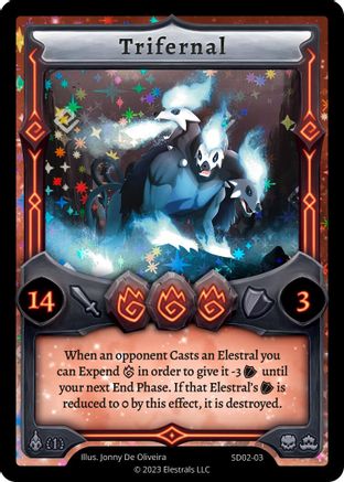 Image of Trifernal (SD02-03) - Trifernal Starter Deck First Edition Holo