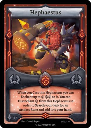 Image of Hephaestus (SD02-16) - Trifernal Starter Deck First Edition