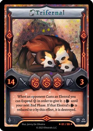 Image of Trifernal (Serialized) (/99) - Trifernal Starter Deck First Edition Holo