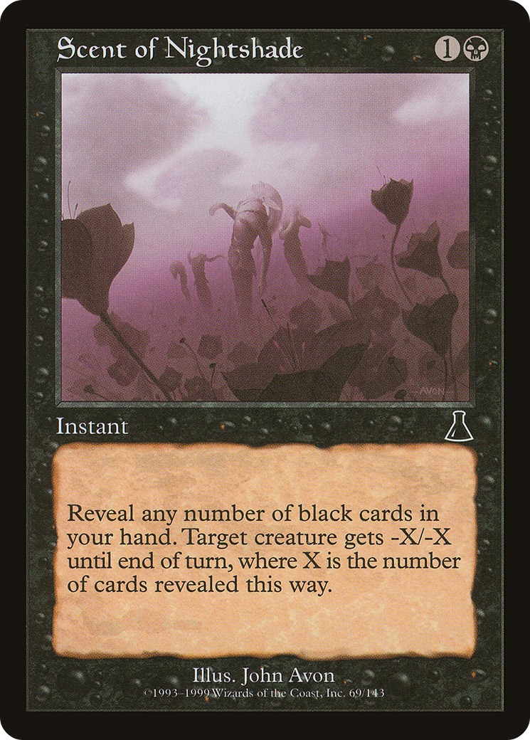 Image of Scent of Nightshade (UDS-069) - Urza's Destiny