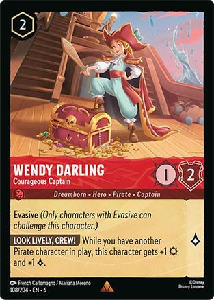 Image of Wendy Darling - Courageous Captain (108/204) - Azurite Sea