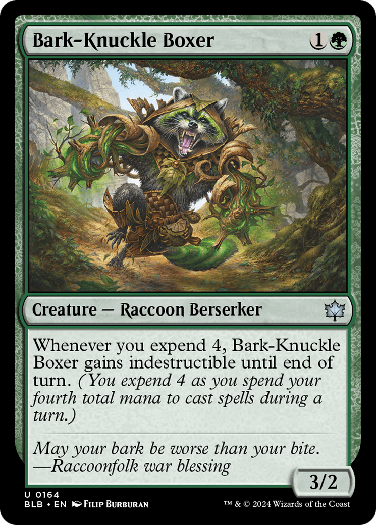 Image of Bark-Knuckle Boxer (BLB-164) - Bloomburrow Foil